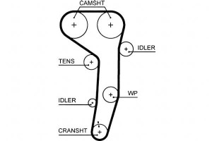Pasek Rozrządu Audi A3 A4 A6 Chrysler Sebring Dodg