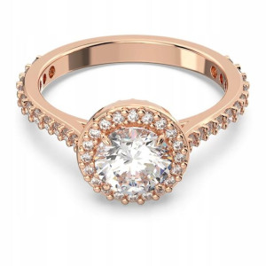 SWAROVSKI-Pierścionek Constella Pave White ROS r. 50