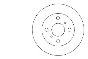 Tarcze Hamulcowe 2szt Toyota Corolla 87-95 A.b.s.