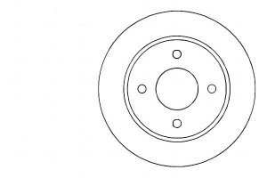 Tarcze Hamulcowe 2szt Nissan Micra 92-03 A.b.s.