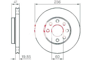 Tarcze Hamulcowe 2szt Opel Astra 91-00 Vectra -95