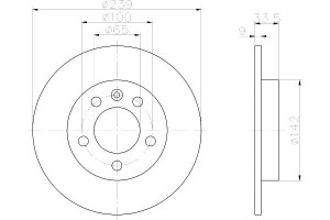 Tarcze Hamulcowe Mintex 1j0615601d