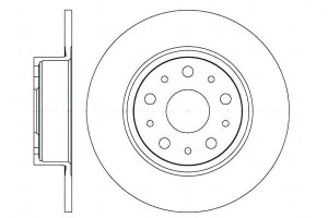 Tarcze Hamulcowe 2szt 276x10 P 5-otw Alfa Romeo 16
