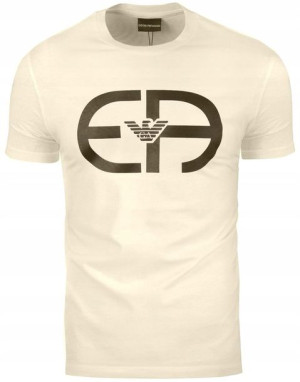 T-Shirt Koszulka Emporio Armani Ecru L