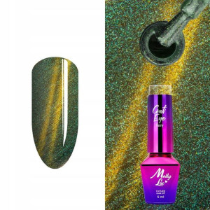 Lakier hybrydowy MollyLac Cat Eye Kocie oko 162