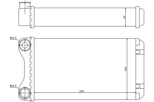 Nagrzewnica (133x140x42) Audi A4 Seat Exeo Exeo St