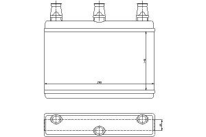 Nagrzewnica (140x260x26) Bmw 5 (e60) 5 (e61) 6 (e6