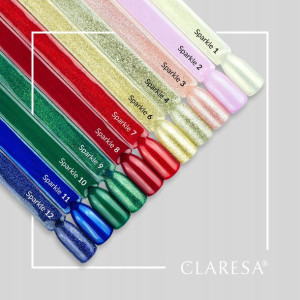 Claresa SPARKLE zestaw cała KOLEKCJA hybryd brokat