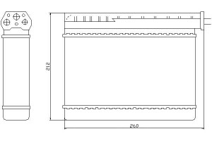 Nagrzewnica (260x212x42) Bmw 3 (e36) 5 (e39) 1.6-3
