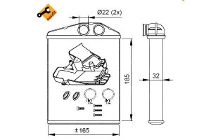 Nagrzewnica Opel Vectra C 04- Signum Nrf