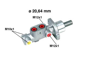 Pompa Hamulcowa Peugeot 206 306 Bez Abs Ate Metell
