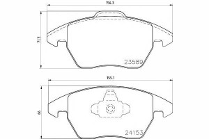 Klocki Hamulcowe Citroen Przód C4 2,0hdi 308 3008