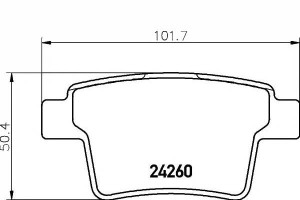 Klocki Hamulcowe Ford Tył Mondeo 00- Textar