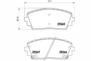 Klocki Hamulcowe Kia Przód Picanto 11- Textar
