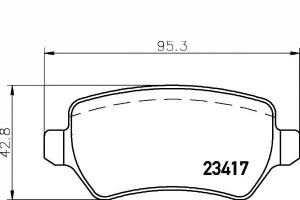 Klocki Hamulcowe Opel Tył Astra Meriva Zafira 1,2-
