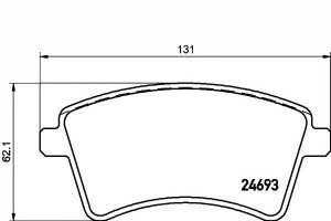 Klocki Hamulcowe Renault Przód Kangoo 08- Koła 15