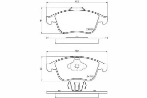 Klocki Hamulcowe Renault Przód Laguna 07- Megane 0