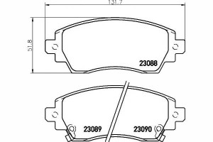 Klocki Hamulcowe Toyota Przód Corolla Textar
