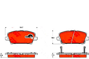 Klocki Hamulcowe Honda Przód Civic 06- Z Czujnikie
