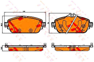 Klocki Hamulcowe Mercedes Przód W205 2,0-2,2 14- T