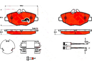 Klocki Hamulcowe Mercedes Przód W211 02- 220-270cd