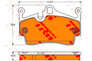 Klocki Hamulcowe Porsche Tył 911 (996) Carrera 97-