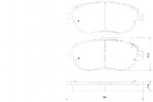 Klocki Hamulcowe Lexus Ls400 92-94 Przód A.b.s.