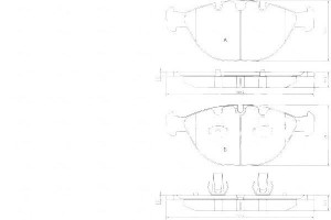 Klocki Hamulcowe Bmw X5 E53 01-04 4.6is A.b.s.