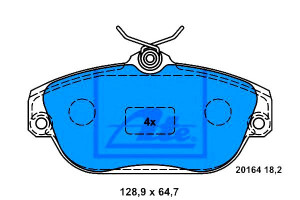 Klocki Hamulcowe Volvo 740 940 940 Ii 960 960 Ii S