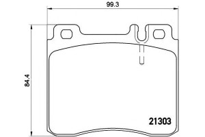 Klocki Hamulcowe Mercedes W140 S-klasa 93-98 Bremb