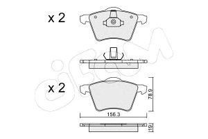 Klocki Hamulcowe Ford Galaxy 01-06 Cifam