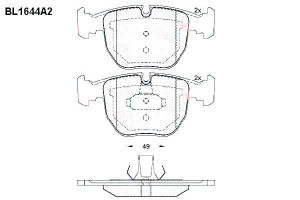 Klocki Hamulcowe Bmw 5 E39 7 E38 X5 E53 19.3mm Wva