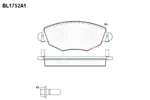 Klocki Hamulcowe Ford Mondeo Jaguar X-type 18.4mm