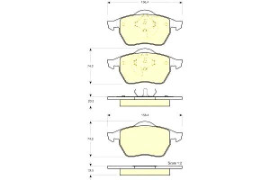 Klocki Hamulcowe Audi A4 2.5 Tdi 97 Gr.20.3 19.5mm