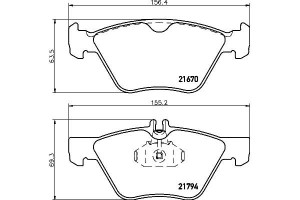 Klocki Hamulcowe Hella Pagid 00k05139218ab 5114555