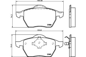 Klocki Hamulcowe Hella Pagid 7m0698151a 7m0698151