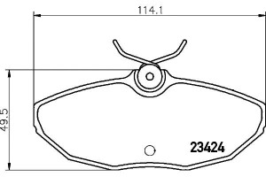 Klocki Hamulcowe Hella Pagid 4w4z2200aa Xw4z2200aa