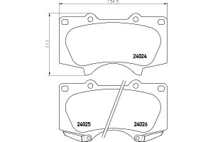 Klocki Hamulcowe Hella Pagid 4605a472 Mz690355 460