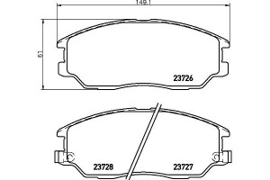 Klocki Hamulcowe Hella Pagid 5810139a60 58101h1a80