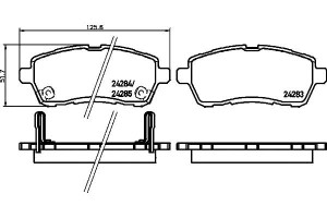 Klocki Hamulcowe Hella Pagid 04465b1190 04465b1191