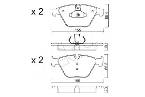 Klocki Hamulcowe Bmw 5 F10 10- Metelli