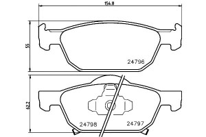 Klocki Hamulcowe Mintex 45022tl1g00 45022tl1g01 37