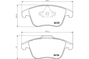 Klocki Hamulcowe Mintex 1747043 1437761 Bg912k021a