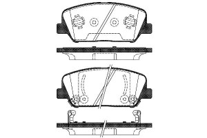 Klocki Hamulcowe Remsa 581012ma00 581012ta61 58101