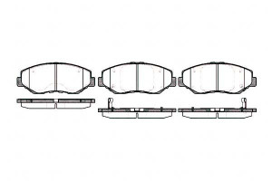 Klocki Hamulcowe Honda Accord Cr-v 16.9mm Wva23868
