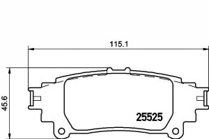 Klocki Hamulcowe Lexus Gs Is Iii Rc 2.0-3.5h 01.12