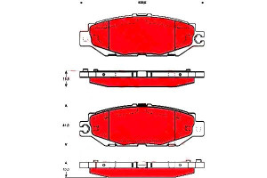 Klocki Hamulcowe Lexus Ls 4.0 12.89-10.00 Trw