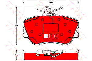 Klocki Hamulcowe Mercedes Przód W202 93-00 Dte Cot