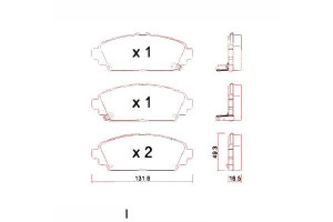 Klocki Hamulcowe Honda Accord 98-02 1.6 Z Czuj. Zi