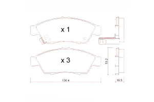 Klocki Hamulcowe Suzuki Liana 01- Zimmermann